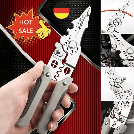 2025 New Arrival🔥Multifunctional Wire Stripper Crimper Cable Cutter Pliers